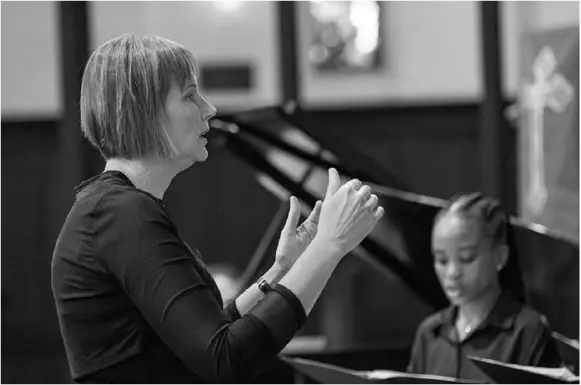Margrit Deppe with the Durban Choir